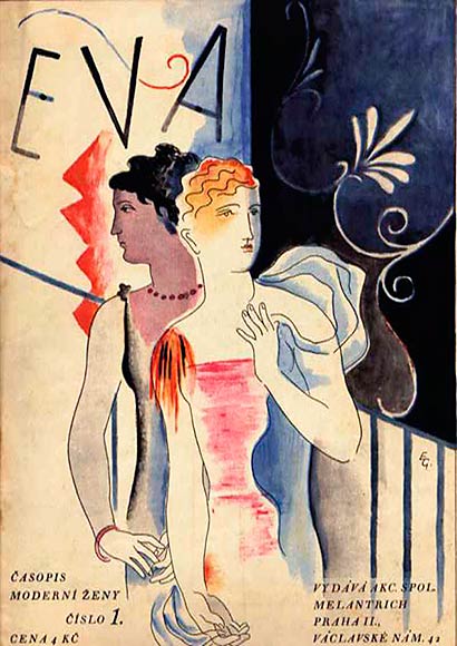 Časopis Eva - titulní strana